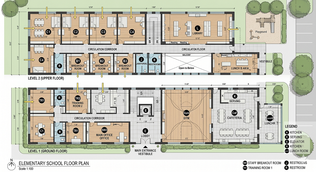 Elementary School Floor Plan