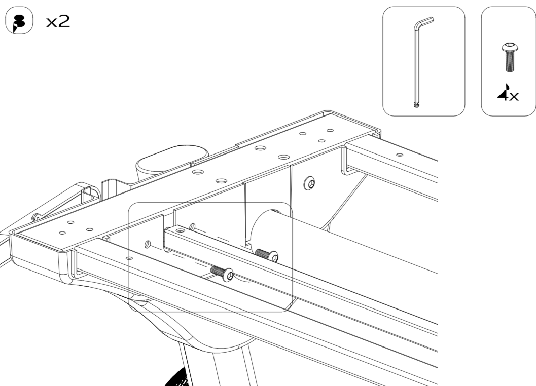 Secure the spreader